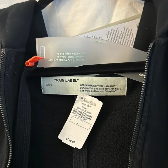 Off-White Black Tee with White Graphic